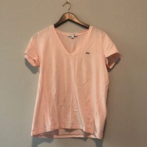 Lacoste pink tshirt